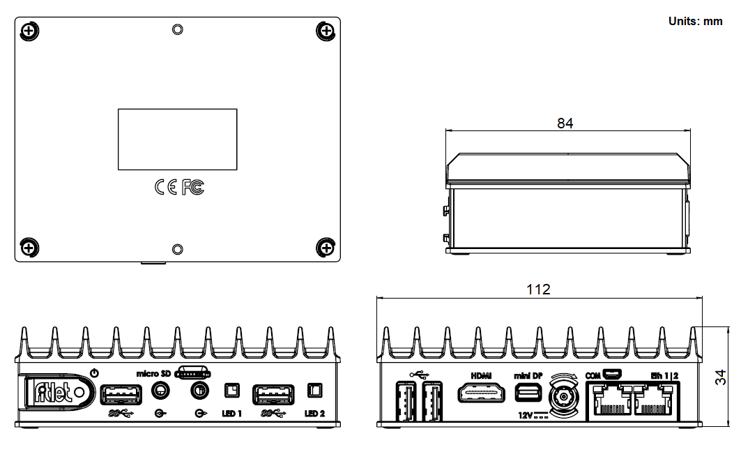 fitlet2 dim